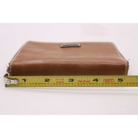 ROSETTI Brown Vegan Leather Zip Around Wallet Coin Purse Organizer Medium Vtg - Picture 5 of 7